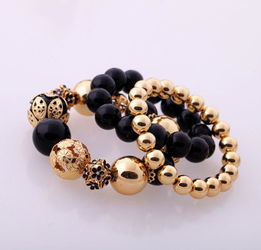 女人飾界 歐美時(shí)尚飾品批發(fā)，多層次串珠女士彈力手鏈廠家直銷